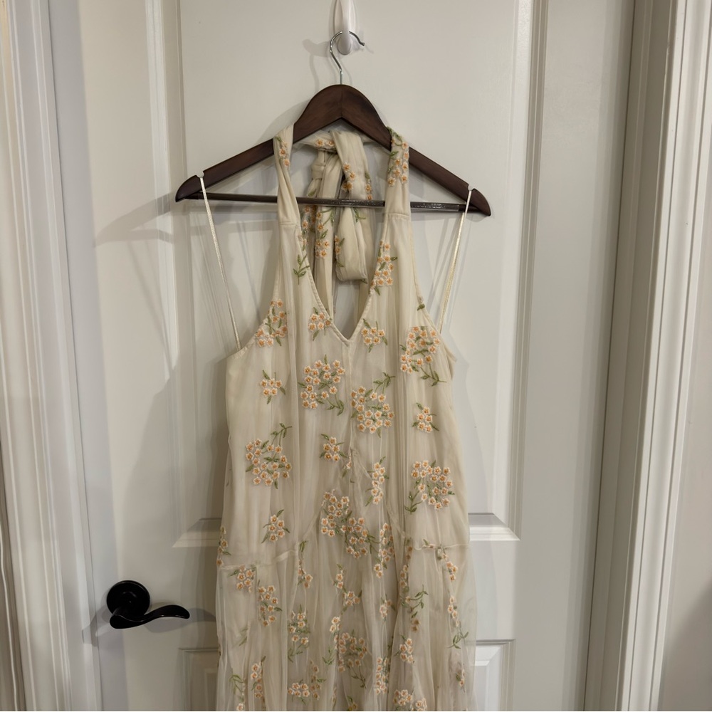 Free People Embroidered Holding On Convertible Maxi Dress - Picture 4 of 15